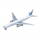 avion de pasageri metalic/plastic 19 cm cu mecanism de întoarcere