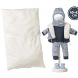 Llorens hăinuțe pentru păpușă New Born 40–42 cm, set de 6 piese cu pernă reversibilă