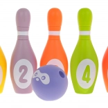 Popice din spumă cu mingiuță pentru copii 6m+ (5 buc) – culori pastel și piuitoare