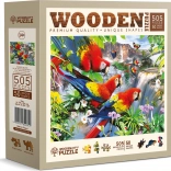 Puzzle din lemn Insula papagalilor 505 piese WOODEN CITY