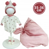 Hăinuță pentru păpușă New Born 35–36 cm cu pătură și accesorii