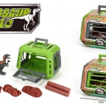 Figurină dinozaur 16 cm în cușcă cu accesorii