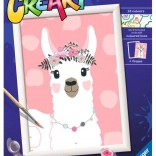 CreArt pictură după numere – lamă, fără dramă 18 × 24 cm