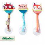 Lilliputiens - set de 3 mingiuțe plutitoare cu ventuze pentru copii de la 3 luni