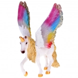Figurină unicorn Pegas cu aripi curcubeu