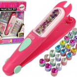 Set pentru decorarea părului cu aplicator și mărgele 24 buc