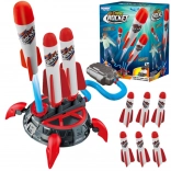 woopie lansator de rachete din spumă cu pompă, 6 rachete