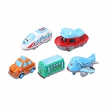 Vehicul metalic de 6 cm cu mecanism pull-back