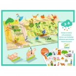 Autocolante repoziționabile Fermă DJECO