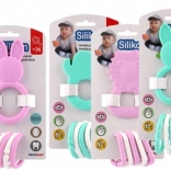 jucărie de dentiție din silicon cu animăluț și inele din plastic 7–8 cm, mix de culori, 3m+