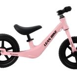 bicicletă de echilibru MAGNEZIO roz cu cadru ușor din magneziu 12”