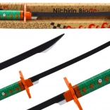 Sabie de samurai Nichirin pe baterii, cu sunet – mâner verde