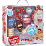 Set de înghețată LITTLE TIKES Creative Chefs cu 17 accesorii