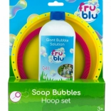 FRU BLU set cu inel pentru baloane de săpun + soluție 0,4 l
