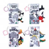 Set de cărți senzoriale moi pentru bebeluși 4 buc