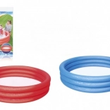 Piscină gonflabilă pentru copii roșie 152x30 cm Bestway cu plasture de reparație