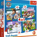 Puzzle 4în1 Patrula Cățelușilor – Povești cu căței