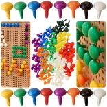 Masterkidz Clame Jumbo Colorate pentru Tabla STEM 128 de Bucăți - 8 Culori