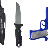 Set jucărie de poliție PLEJO cu pistol cu sunet și cuțit