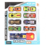 Set de mașinuțe metalice cu bază de lansare