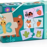 Djeco Eduludo puzzle duo – culori