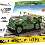COBI Medical Willys MB – set de construcție Jeep ambulanță 1:35, 130 piese