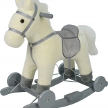 Cal bălăbănindu-se pe roți Chipolino - alb