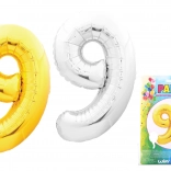 Baloană cifră 9 40 cm nylon
