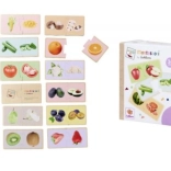 Puzzle Montessori fructe și legume