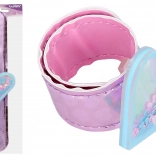 Brățară inimă cu sclipici 21,5 cm