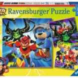 Puzzle Ravensburger Power Players 3×49 piese