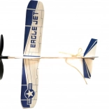 Goki avion cu elastic Eagle Jet din balsa