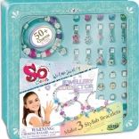 So Beads brățări cu pandantive în cutie metalică – set creativ pentru realizarea bijuteriilor