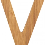 literă din bambus v small foot