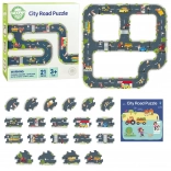 Woopie Green puzzle urban pentru copii - Pista auto