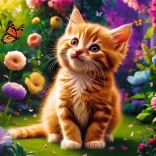 Puzzle 500 piese pisicuță drăgălașă Trefl