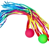 Jucărie cu mingiuță și panglică pentru copii - 1 buc