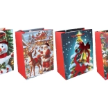 Pungă cadou S 18 × 23 × 10 cm Crăciun