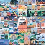 Puzzle Ridley's Games Bucket List 1000 piese – 50 obiective turistice remarcabile