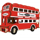 Puzzle 3D din lemn Doubledecker