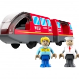 Tren urban electric roșu 2Kids Toys