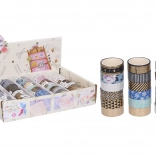 Bandă washi decorativă 1,5 cm × 3 m – motive diverse