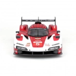 model auto metalic 1:24 bburago porsche 963 alb/roșu #5