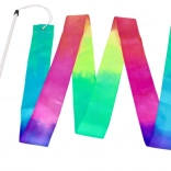 Goki panglică gimnastică cu baghetă, curcubeu