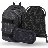 Set școlar BAAGL skate HARRY POTTER Talismanele Morții – rucsac, penar, săculeț