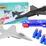 Pistolă albastră cu două funcții și lansator de avioane