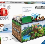 Ravensburger puzzle 3D MINECRAFT ladă de depozitare (108 piese)