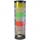 Coșulețe de badminton într-un tub pentru distracție în aer liber