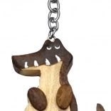 Breloc din lemn Crocodil