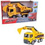 mașină de construcții cu mecanism pe inerție, cu lumină și sunet, 25 × 8 × 14 cm